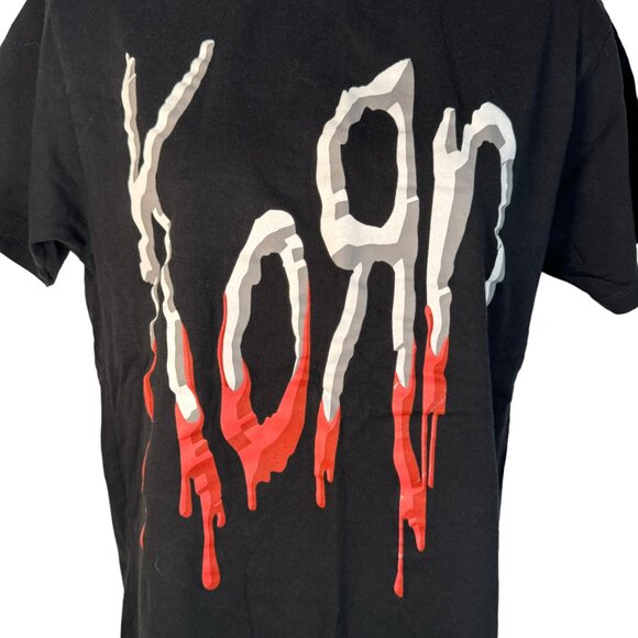 Korn Bloody Band Logo T-Shirt Tee Top Alternative Rock Nu Metal Punk Horror M - Picture 2 of 3